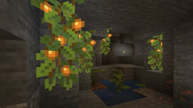 светящиеся ягоды в Майнкрафт